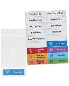 Clear Ziplok 2 Pocket Badge Hold