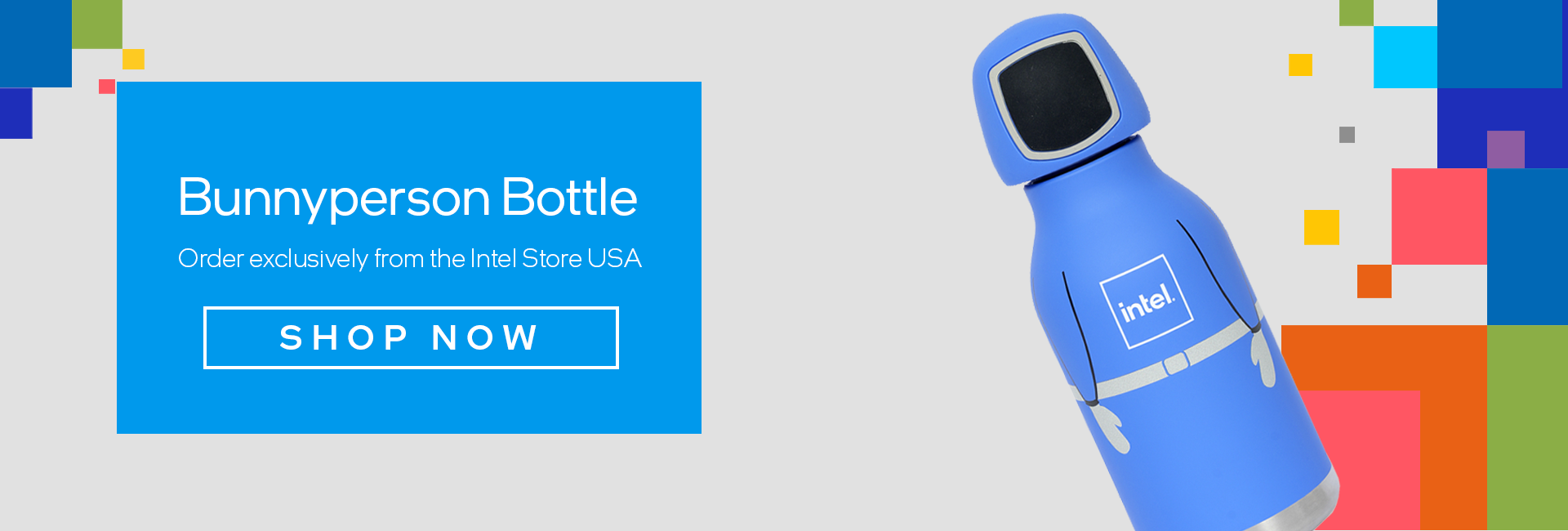Bunnyperson bottle, order exclusively from the Intel store USA, shop now.